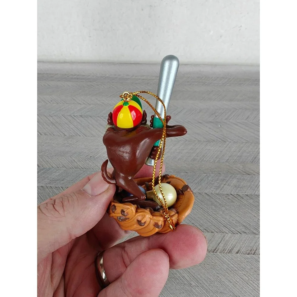 Vintage Taz Christmas Ornament 1996 Warner Bros. Looney Tunes Collectible Decor